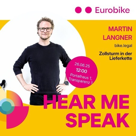 Ich spreche auf der EUROBIKE!